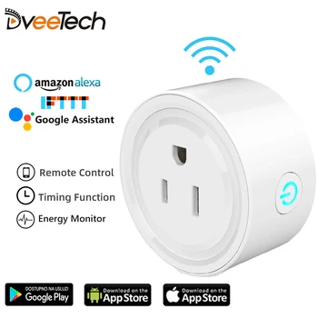 DveeTech Wifi Plug Relay Wifi Smart Socket with Amazon Alexa Google Home IFTTT Remote Switch Schedule on/off Energy Monitor
DveeTech Wifi Plug Relay Wifi Smart Socket with Amazon Alexa Google Home IFTTT Remote Switch Schedule on/off Energy Monitor