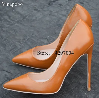 VINAPOBO Women Pointed Toe High Heels Matte Leather Stilettos High Heels Brown Ladies Platform Pumps Dress Party Shoes Woman
VINAPOBO Women Pointed Toe High Heels Matte Leather Stilettos High Heels Brown Ladies Platform Pumps Dress Party Shoes Woman