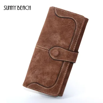 SUNNY BEACH Nubuck Long Zipper Purse Card Holder Clutch Bag Women Wallets Fashion Pumping Multi-card Position Two Fold Wallet
SUNNY BEACH Nubuck Long Zipper Purse Card Holder Clutch Bag Women Wallets Fashion Pumping Multi-card Position Two Fold Wallet