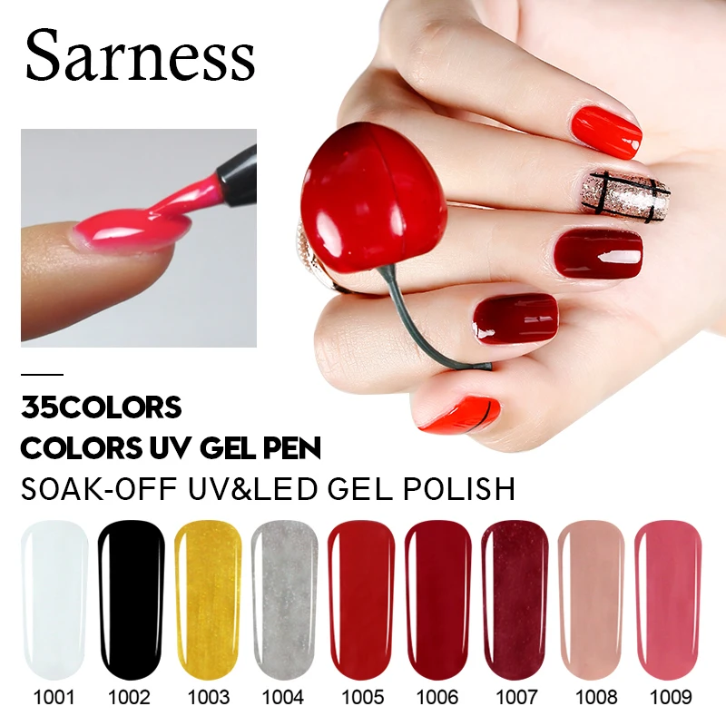 Sarness Gel Polish Varnish Pen Semi Permanent Top Coat Base Coat 5ml UV Gel Nail Polish Soak Off Gel Lacquer UV Led Nail Art
Sarness Gel Polish Varnish Pen Semi Permanent Top Coat Base Coat 5ml UV Gel Nail Polish Soak Off Gel Lacquer UV Led Nail Art