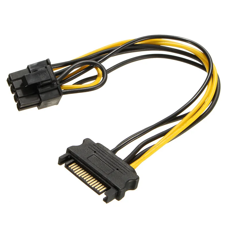 NEW Single SATA 15pin to 8pin(6+2) Powr Adapter Cable 20cm PCI-E SATA Power Supply 15-pin to 8 pin cable for BTC Miner Mining
NEW Single SATA 15pin to 8pin(6+2) Powr Adapter Cable 20cm PCI-E SATA Power Supply 15-pin to 8 pin cable for BTC Miner Mining
