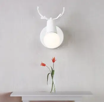 AC220V Nordic simple fashion deer head wall lamp E27 modern bedroom living room dining room corridor TV wall bedside antler wall
AC220V Nordic simple fashion deer head wall lamp E27 modern bedroom living room dining room corridor TV wall bedside antler wall