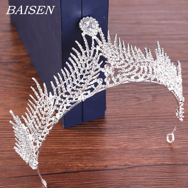 Crystal Rhinestone Crown Tiara Bride Hair Accessories Wedding Headdress Feather Rhinestone Tiaras Queen Crowns Wedding Diadem
Crystal Rhinestone Crown Tiara Bride Hair Accessories Wedding Headdress Feather Rhinestone Tiaras Queen Crowns Wedding Diadem