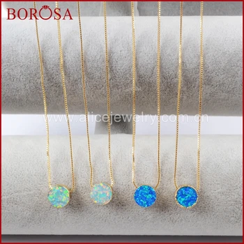 BOROSA 5/10PCS New Gold Color 10mm Round White & Blue Japanese Opal Pendant Man-made Opal Necklace Mixed Colors Jewelry G1492
BOROSA 5/10PCS New Gold Color 10mm Round White & Blue Japanese Opal Pendant Man-made Opal Necklace Mixed Colors Jewelry G1492