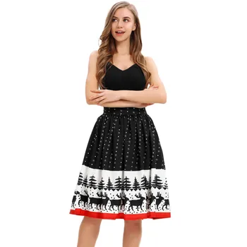 Skirt Christmas Women Casual Christmas Santa soft and comfortable Flare Elastic High Waist Cosplay Ball Gown XMAS Skirt L50
Skirt Christmas Women Casual Christmas Santa soft and comfortable Flare Elastic High Waist Cosplay Ball Gown XMAS Skirt L50