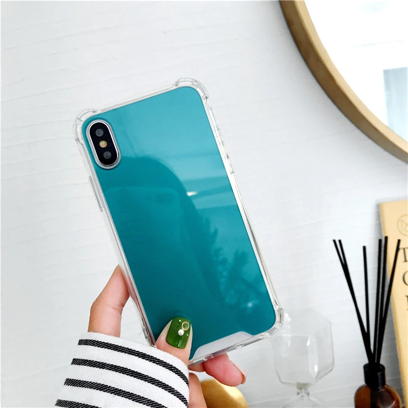 Mirror Phone Case for iPhone 7 8 Plus TPU Back Protect Case for iPhone X Xr Xs Max 6 S 8 Plus Cover Reflect Girly Cute Case Capa Mirror Phone Case for iPhone 7 8 Plus TPU Back Protect Case for iPhone X Xr Xs Max 6 S 8 Plus Cover Reflect Girly Cute Case Capa