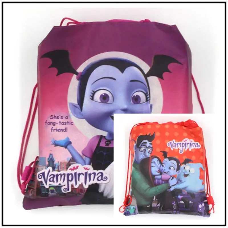 Vampirina 6Pcs 34X27cm Event Party Gift Bag Drawstring Bags Girls Favor Wedding Birthday Party Non-Woven Fabric Backpack Supply
Vampirina 6Pcs 34X27cm Event Party Gift Bag Drawstring Bags Girls Favor Wedding Birthday Party Non-Woven Fabric Backpack Supply