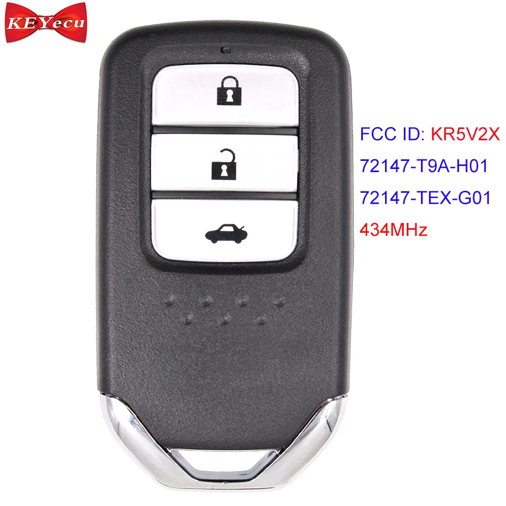 KEYECU for Honda City/Jazz Civic Grace Remote Car Key Fob 47 Chip 434MHz KR5V2X 72147-T9A-H01
KEYECU for Honda City/Jazz Civic Grace Remote Car Key Fob 47 Chip 434MHz KR5V2X 72147-T9A-H01