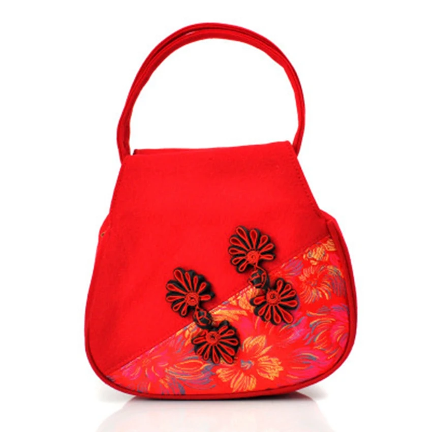 

Fashion ethnic style female portable national mobile phone bag retro canvas bag cheongsam bag sac main femme