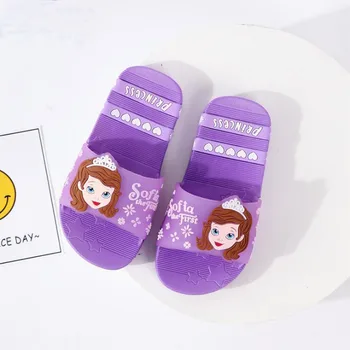 Children girls summer princess Sophia PVC beach Slippers Non-slip home shoes bath Slipper purple color 24-35 XQ01
Children girls summer princess Sophia PVC beach Slippers Non-slip home shoes bath Slipper purple color 24-35 XQ01