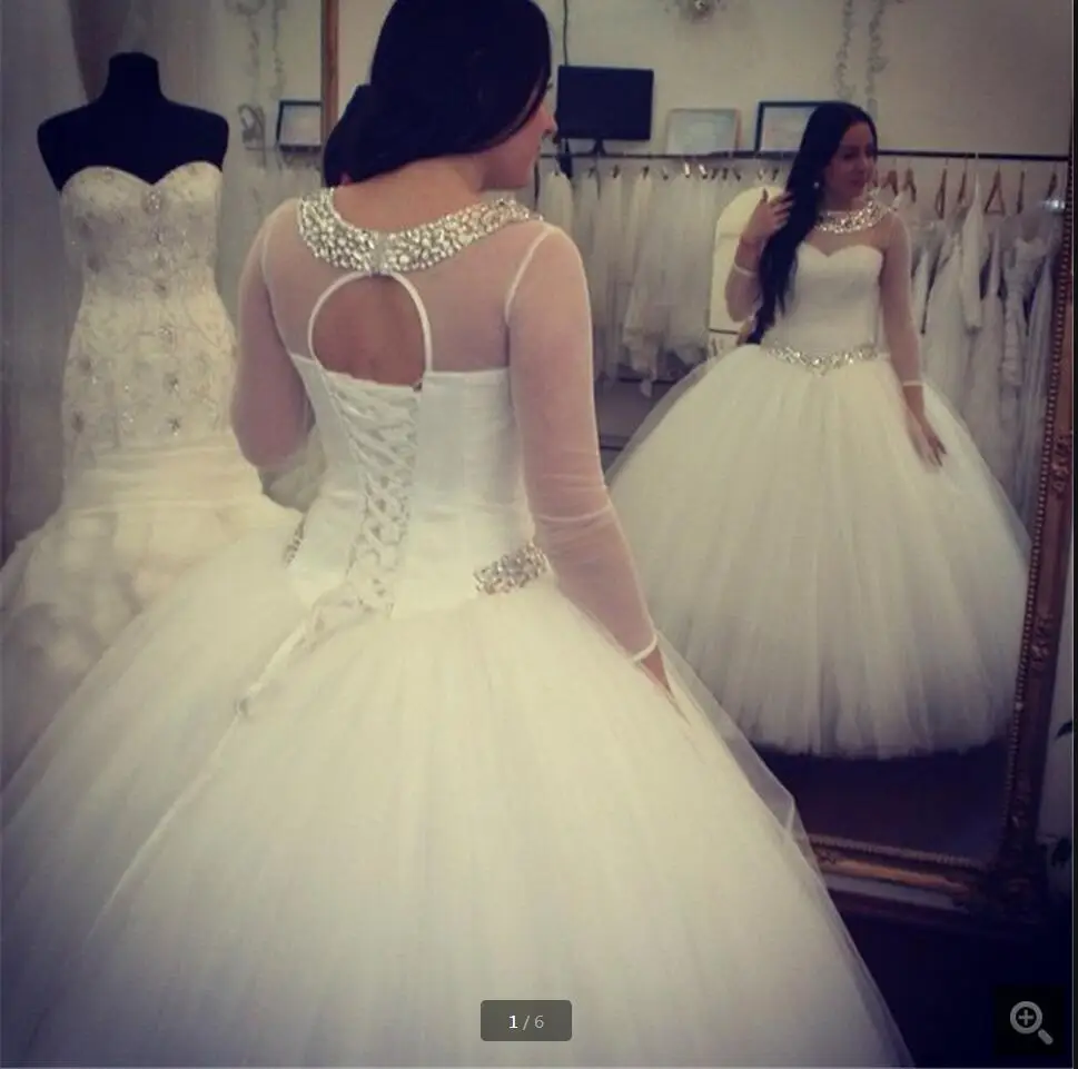 2016 ball gown hollow back sexy wedding dress 3/4 sleeve beading crystals elegant formal wedding gowns cheap bride dresses
2016 ball gown hollow back sexy wedding dress 3/4 sleeve beading crystals elegant formal wedding gowns cheap bride dresses