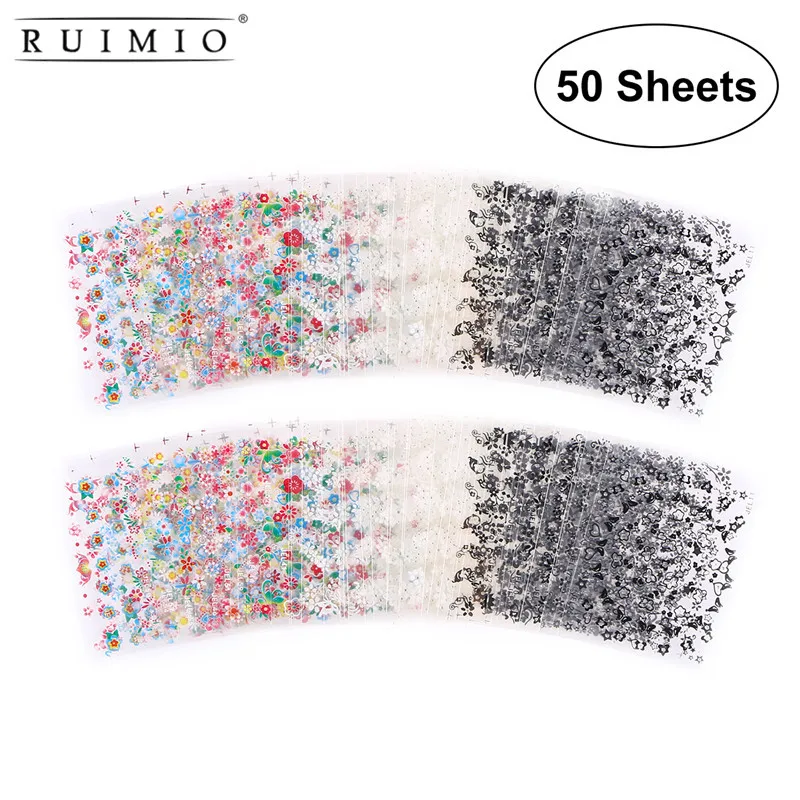 50 Sheets Of Mixed-Color 3D Design Self-Adhesive Tip Nail Art Stickers Decal Manicure Nail Decoration (Random Color & Pattern)
50 Sheets Of Mixed-Color 3D Design Self-Adhesive Tip Nail Art Stickers Decal Manicure Nail Decoration (Random Color & Pattern)