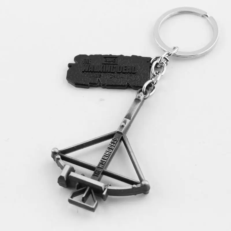 The Walking Dead Design Logo Crossbow Alloy Key Chains Keychain Keyfob Keyring 