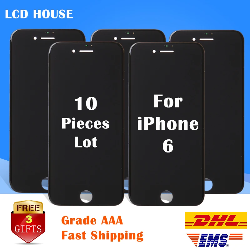 10PCS Grade AAA 4.7 inch high screen for iPhone 6 6G LCD display screen Replacement Lens Pantalla Touch Digitizer with Frame
10PCS Grade AAA 4.7 inch high screen for iPhone 6 6G LCD display screen Replacement Lens Pantalla Touch Digitizer with Frame