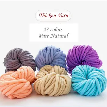 Hot sale 500g Winter Warm Thick Knitting Yarn Soft Natural Eco-dyeing Yarn DIY Hat Scarf Blanket Blended Wool 27 colors Optional
Hot sale 500g Winter Warm Thick Knitting Yarn Soft Natural Eco-dyeing Yarn DIY Hat Scarf Blanket Blended Wool 27 colors Optional