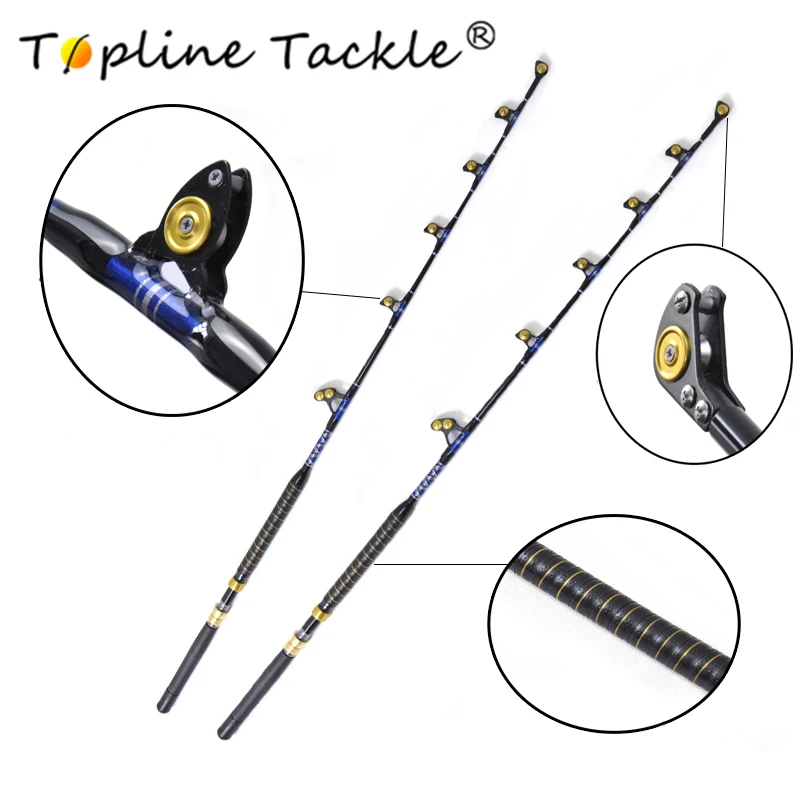 Fishing fiber glass boat trolling rod BlueSpear 100# 5'6" leather fore grip in china
Fishing fiber glass boat trolling rod BlueSpear 100# 5'6" leather fore grip in china
