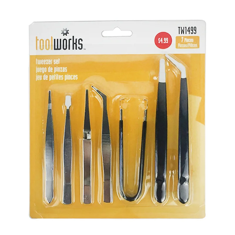 7Pcs Tool Set Anti StaticTweezers Heat Resistant Safe Tweezers Set for Iphone Mobile Phone Tablets Repair Tools Kit
7Pcs Tool Set Anti StaticTweezers Heat Resistant Safe Tweezers Set for Iphone Mobile Phone Tablets Repair Tools Kit