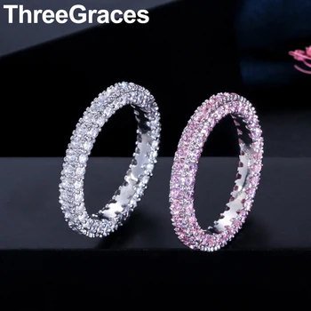 ThreeGraces Fancy Korean Style Mirco Pave White Pink Cubic Zirconia Round Love Engagement Party Ring for Fashion Ladies RG089
ThreeGraces Fancy Korean Style Mirco Pave White Pink Cubic Zirconia Round Love Engagement Party Ring for Fashion Ladies RG089