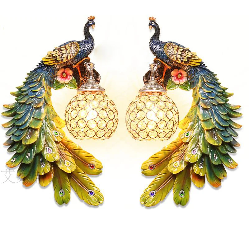 Modern LED Art Bar K9 Crystal White Gold Peacock Wall Lamp Fixture Wall Sconces For Bedroom Corridor Art Home Wall Lighting G723
Modern LED Art Bar K9 Crystal White Gold Peacock Wall Lamp Fixture Wall Sconces For Bedroom Corridor Art Home Wall Lighting G723