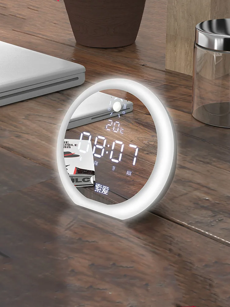 Multifunctional Four In One Clock Bluetooth Speaker Alarm Clock Birthday Gift Alarm Clock Digital Clocks
Multifunctional Four In One Clock Bluetooth Speaker Alarm Clock Birthday Gift Alarm Clock Digital Clocks