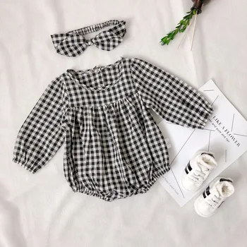 baby long sleeve romper autumn cotton new born jumpsuit Plaid pattern newborn clothes toddler romper
baby long sleeve romper autumn cotton new born jumpsuit Plaid pattern newborn clothes toddler romper