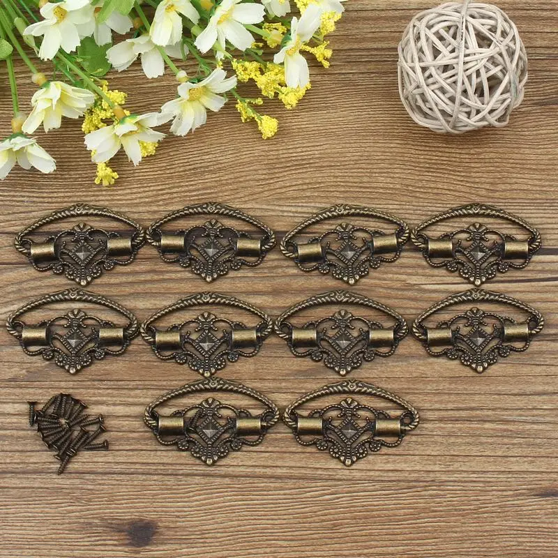 Vintage Furniture Pulls Metal Cabinet Door Knobs Kitchen Drawer Cupboard for Home Hardware Antique Handles 55x25mm
Vintage Furniture Pulls Metal Cabinet Door Knobs Kitchen Drawer Cupboard for Home Hardware Antique Handles 55x25mm