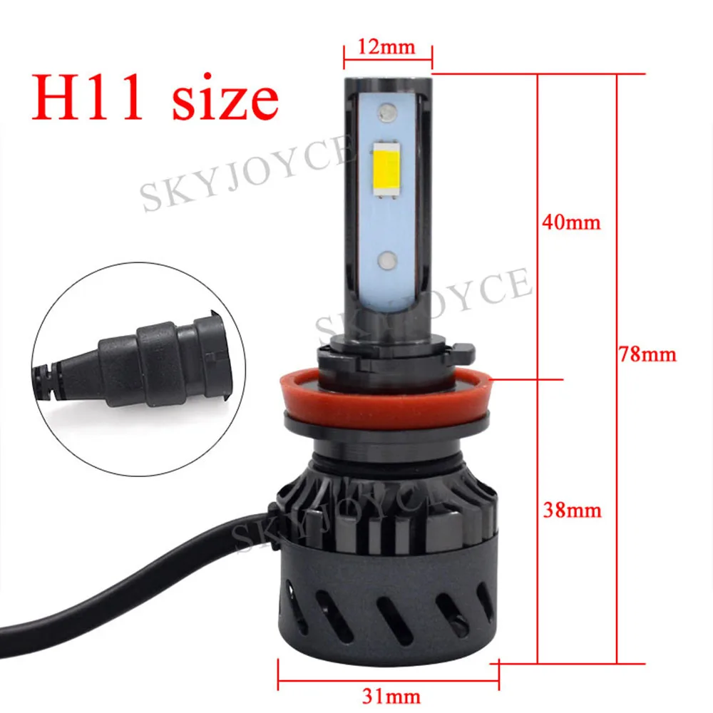 LED E380 H11 size