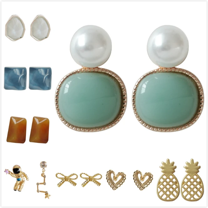 Irregular Green Simulated-pearls Vintage Clip Earrings Summer Blue Square Resin Geometric Non Piercing Earring
Irregular Green Simulated-pearls Vintage Clip Earrings Summer Blue Square Resin Geometric Non Piercing Earring