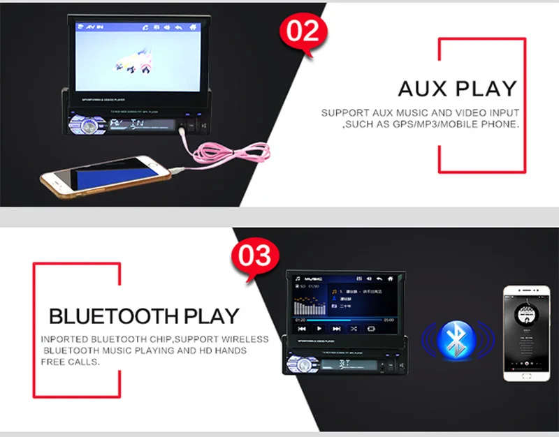 Discount Retractable 1 Din Car Radio with gps and screen touch Multimedia Car Player 7" Auto Radio Stereo FM Bluetooth MP5 Audio Player 17 Discount Retractable 1 Din Car Radio with gps and screen touch Multimedia Car Player 7" Auto Radio Stereo FM Bluetooth MP5 Audio Player 17