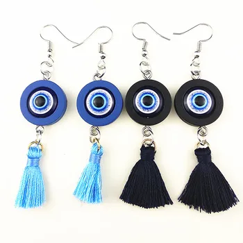 Jiangzimei 24pair Wood Cabochon Ethnic style Earrings Blue, black, white, purple Tassels Drop Earrings for women girl party gift
Jiangzimei 24pair Wood Cabochon Ethnic style Earrings Blue, black, white, purple Tassels Drop Earrings for women girl party gift