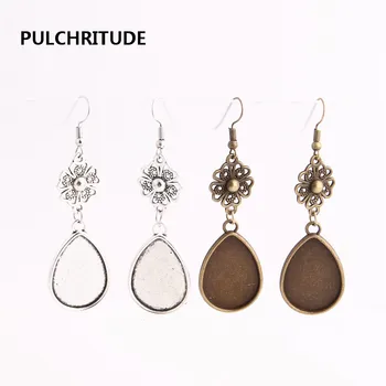 PULCHRITUDE 12pcs/lot Metal Alloy Zinc Flower Charm Fit Drop 18mm*25mm Cabochon Base Pendant Drop Earing Jewelry Making C0856
PULCHRITUDE 12pcs/lot Metal Alloy Zinc Flower Charm Fit Drop 18mm*25mm Cabochon Base Pendant Drop Earing Jewelry Making C0856