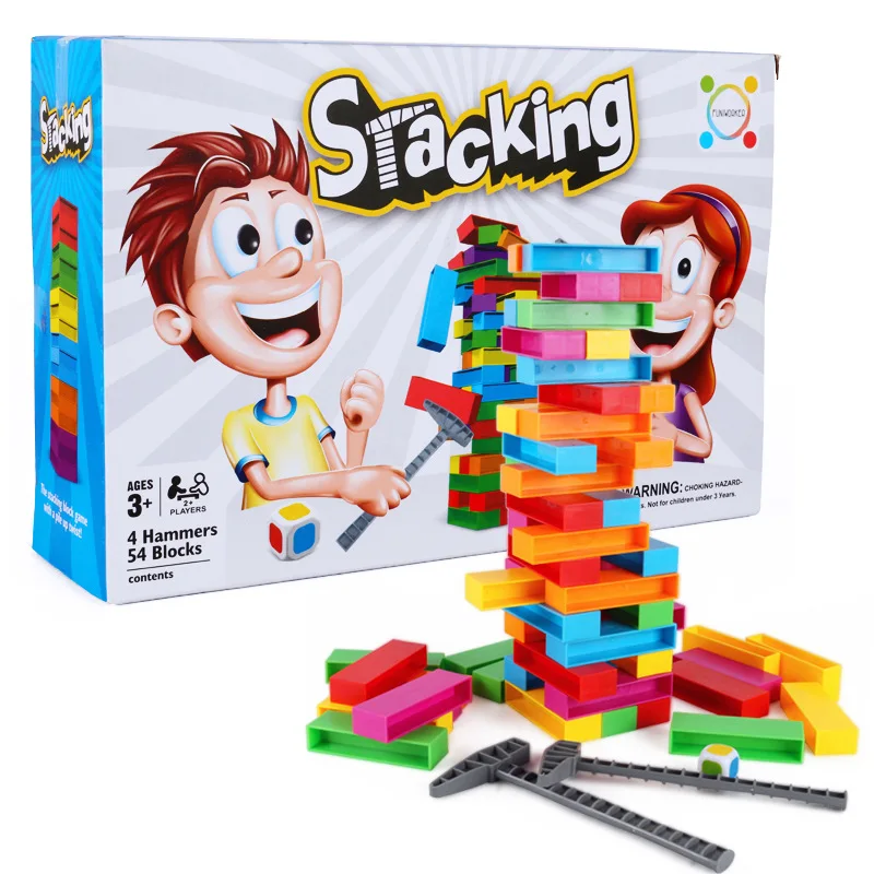 Stacking Overlay Tower Educational Desktop Toy Music DIY Building colorful Block building prank hammer board floor game children
Stacking Overlay Tower Educational Desktop Toy Music DIY Building colorful Block building prank hammer board floor game children