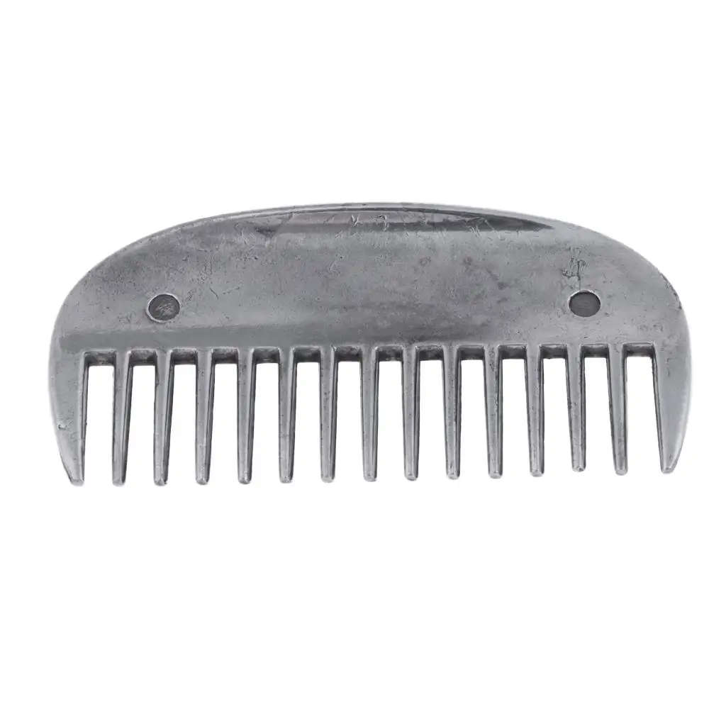 8x4cm Heavy Duty Metal Stainless Steel Curry Comb Brush Horse Pony Mane Tail Body Hairy Curry Cleaning Tool