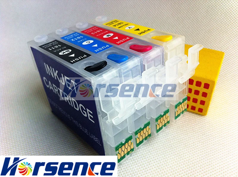 T1701 T1711 Refillable ink cartridge For Epson Expression Home XP-313 XP-413 printers ink with Newest Updated auto reset chips
T1701 T1711 Refillable ink cartridge For Epson Expression Home XP-313 XP-413 printers ink with Newest Updated auto reset chips