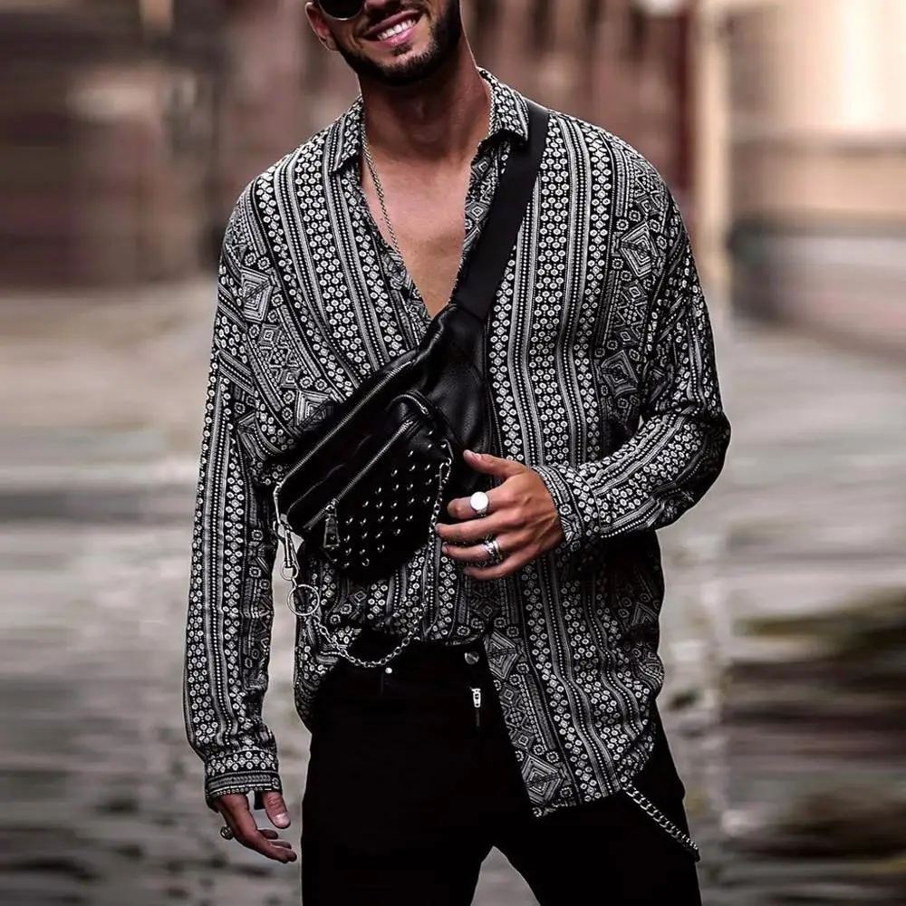 3XL NEW HOT Men's Baggy Beach Print Long Sleeve Button turn-down Collar Shirts male Tops clothing summer fashion Blouse roupas
3XL NEW HOT Men's Baggy Beach Print Long Sleeve Button turn-down Collar Shirts male Tops clothing summer fashion Blouse roupas