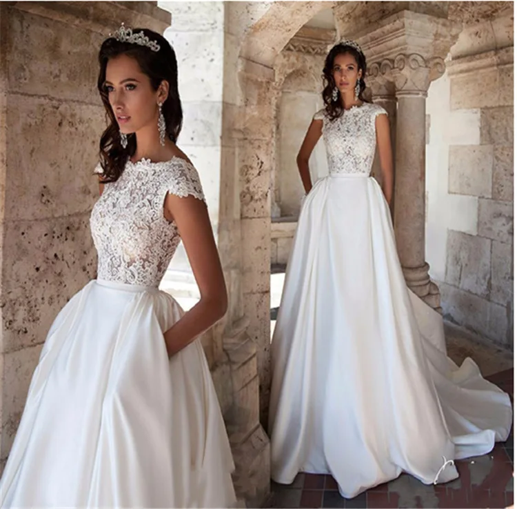 Backlakegirls Wedding Dress Full Dress 2018 New Pattern Bride Marry Long Tailing Short Sleeves A-line Wedding Dress As Pictures
Backlakegirls Wedding Dress Full Dress 2018 New Pattern Bride Marry Long Tailing Short Sleeves A-line Wedding Dress As Pictures