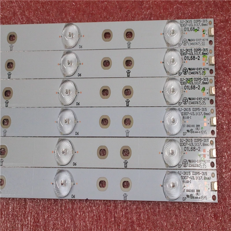 1 комплект = 6 шт. новый оригинальный светодиодный полоски для 32 "Philips GJ-2K15 D2P5-315
