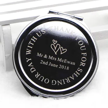 Personalised Chrome Silver Compact mirror Engraved Small Makeup Mirror 1x,2x magnifying Pocket Mirror VANTAS #18032-1
Personalised Chrome Silver Compact mirror Engraved Small Makeup Mirror 1x,2x magnifying Pocket Mirror VANTAS #18032-1