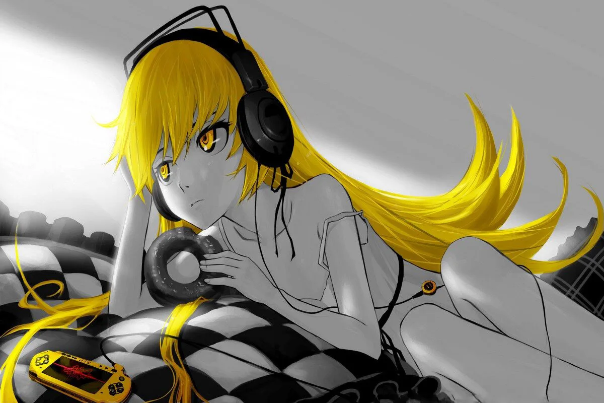 Настенное художественное полотно искусственное аниме девушка Oshino Shinobu Monogatari Series