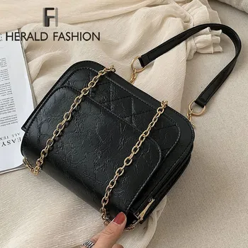 Herald Fashion Women Messenger Bag Quality Leather Patchwork Chain Female Shoulder Bag Casual Flap Bag Ladies' Crossbody Bag Sac
Herald Fashion Women Messenger Bag Quality Leather Patchwork Chain Female Shoulder Bag Casual Flap Bag Ladies' Crossbody Bag Sac