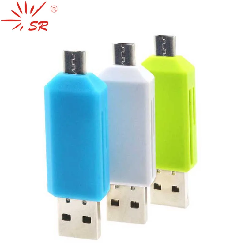 SR 2 in 1 Cellphone OTG Card Reader Universal Micro USB OTG TF/SD Card Reader for Mobile Phone
SR 2 in 1 Cellphone OTG Card Reader Universal Micro USB OTG TF/SD Card Reader for Mobile Phone