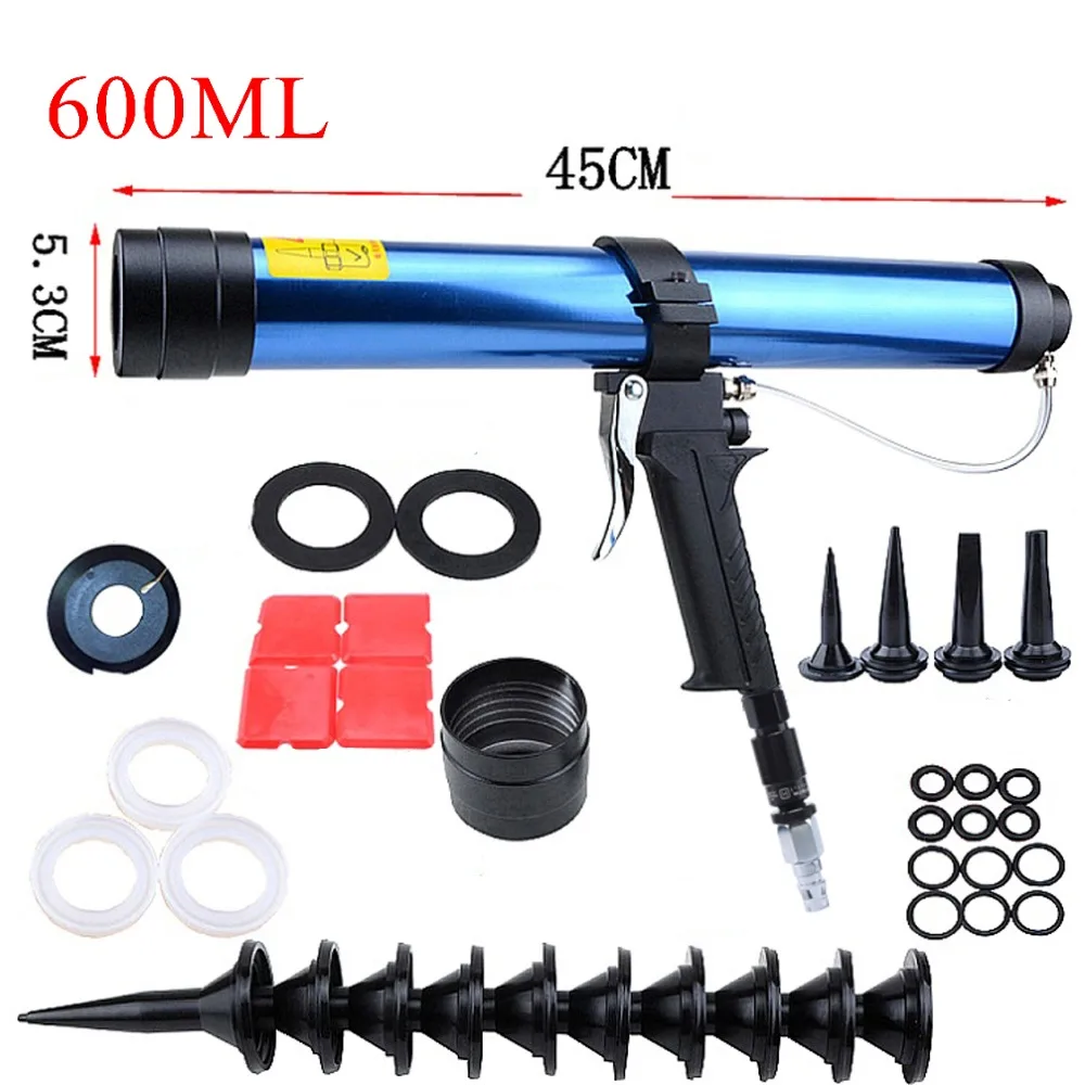 600ml Pneumatic Caulking Gun Sets Glass Glue Air Rubber Guns sealant Sausages Caulking Grout silicone pistol Construction Tools
600ml Pneumatic Caulking Gun Sets Glass Glue Air Rubber Guns sealant Sausages Caulking Grout silicone pistol Construction Tools