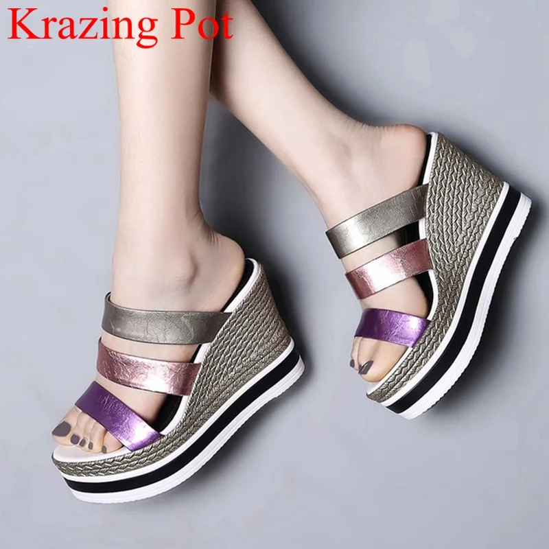 hot sale peep toe mixed colors wedges super high women sandals patent leather slingback mules brand platform summer shoes L6f1
hot sale peep toe mixed colors wedges super high women sandals patent leather slingback mules brand platform summer shoes L6f1