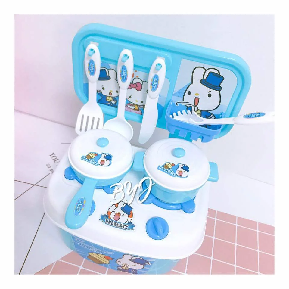 Mini House Bunny Kitchen Toys Real Life Multi-function Dining Table Cartoon Cutlery Storage Set play kitchen of children
Mini House Bunny Kitchen Toys Real Life Multi-function Dining Table Cartoon Cutlery Storage Set play kitchen of children