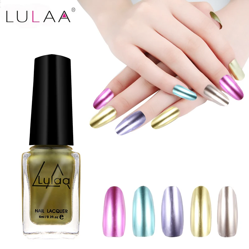 LULAA Durable Stripping Nail Polish 5 Colors 6 ML Glue Art Gel Lacquer Newest Colors Nail Polish Gorgeous Mirror Metal Bright
LULAA Durable Stripping Nail Polish 5 Colors 6 ML Glue Art Gel Lacquer Newest Colors Nail Polish Gorgeous Mirror Metal Bright
