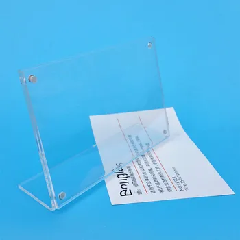 150x100mm Clear Acrylic Sign Display Paper Card Table Label Holder Horizontal L Stand With Magnet In Corner 200pcs
150x100mm Clear Acrylic Sign Display Paper Card Table Label Holder Horizontal L Stand With Magnet In Corner 200pcs