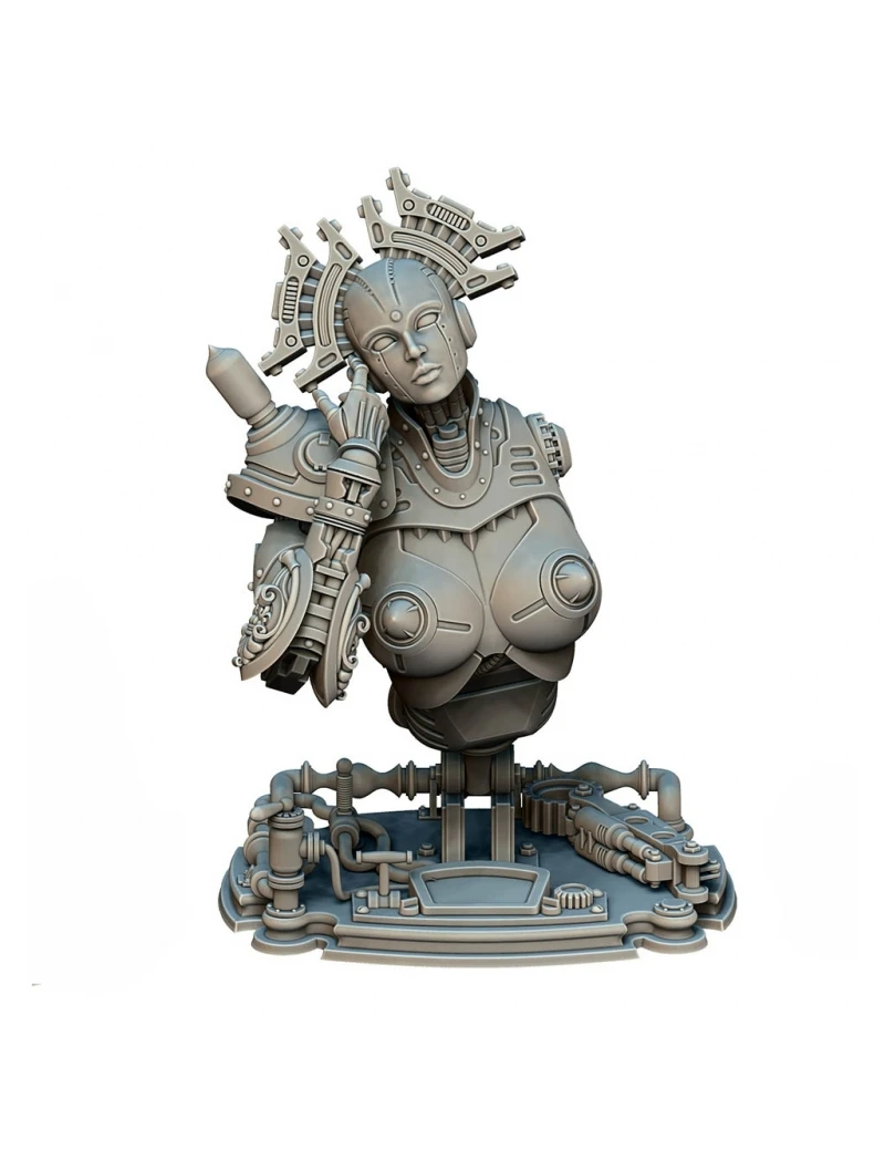 New Unassembled 1/16 fantasy pertty girl with machine bust Resin Kit DIY figure Unpainted resin model
New Unassembled 1/16 fantasy pertty girl with machine bust Resin Kit DIY figure Unpainted resin model