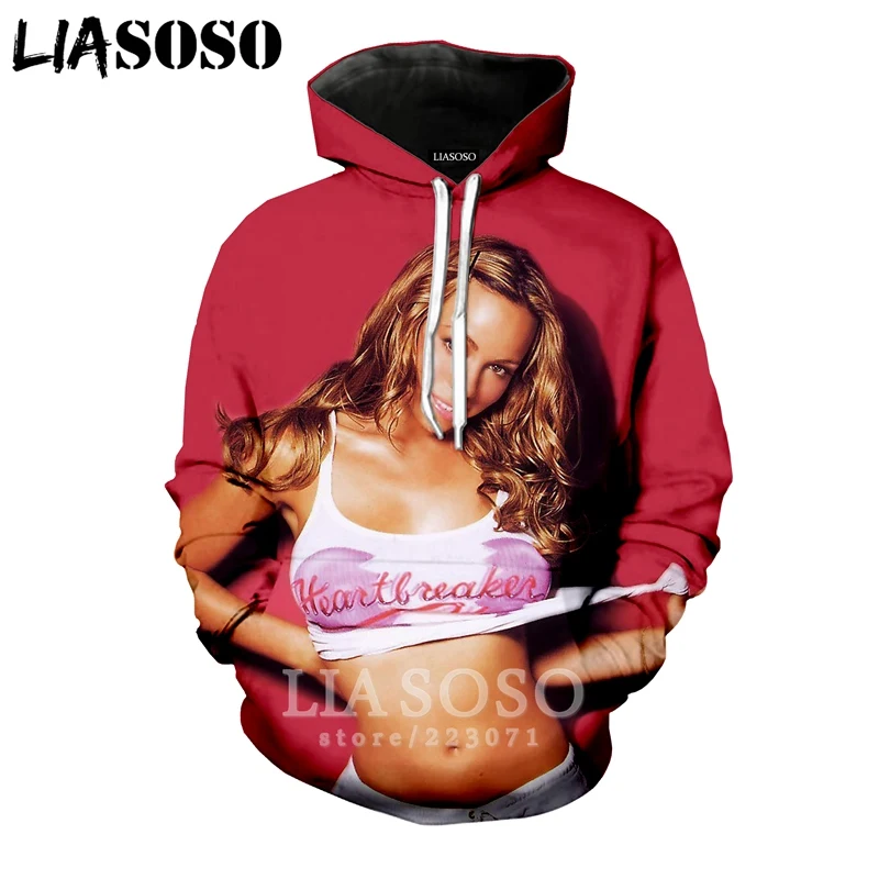 LIASOSO 2019 Winter New Fashion Men Women 3D Print Singer Mariah Carey Hoodie Unisex Long Sleeve Top Sweatshirt Pullover A177-07
LIASOSO 2019 Winter New Fashion Men Women 3D Print Singer Mariah Carey Hoodie Unisex Long Sleeve Top Sweatshirt Pullover A177-07