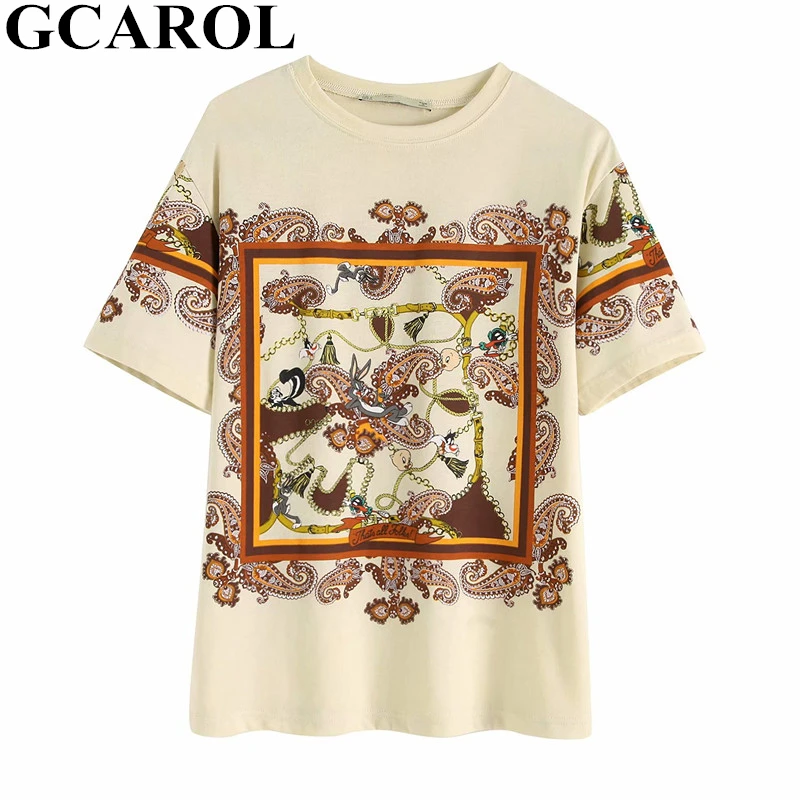 GCAROL 2019 Summer Tropical Floral Tshirt Ins Chic Basic Perfect Tees 70% Cotton 30% PolyesteBasic Perfect Streetwear Shirt Tops
GCAROL 2019 Summer Tropical Floral Tshirt Ins Chic Basic Perfect Tees 70% Cotton 30% PolyesteBasic Perfect Streetwear Shirt Tops