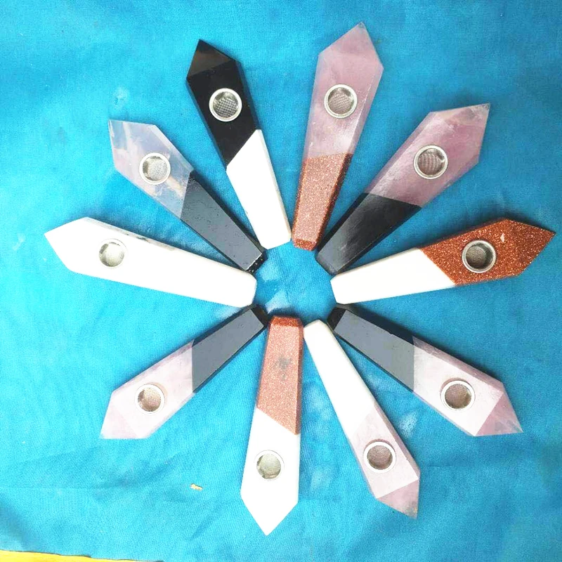 10cm quartz crystal point reiki healing natural gem stome smoking pipe Drop shipping
10cm quartz crystal point reiki healing natural gem stome smoking pipe Drop shipping